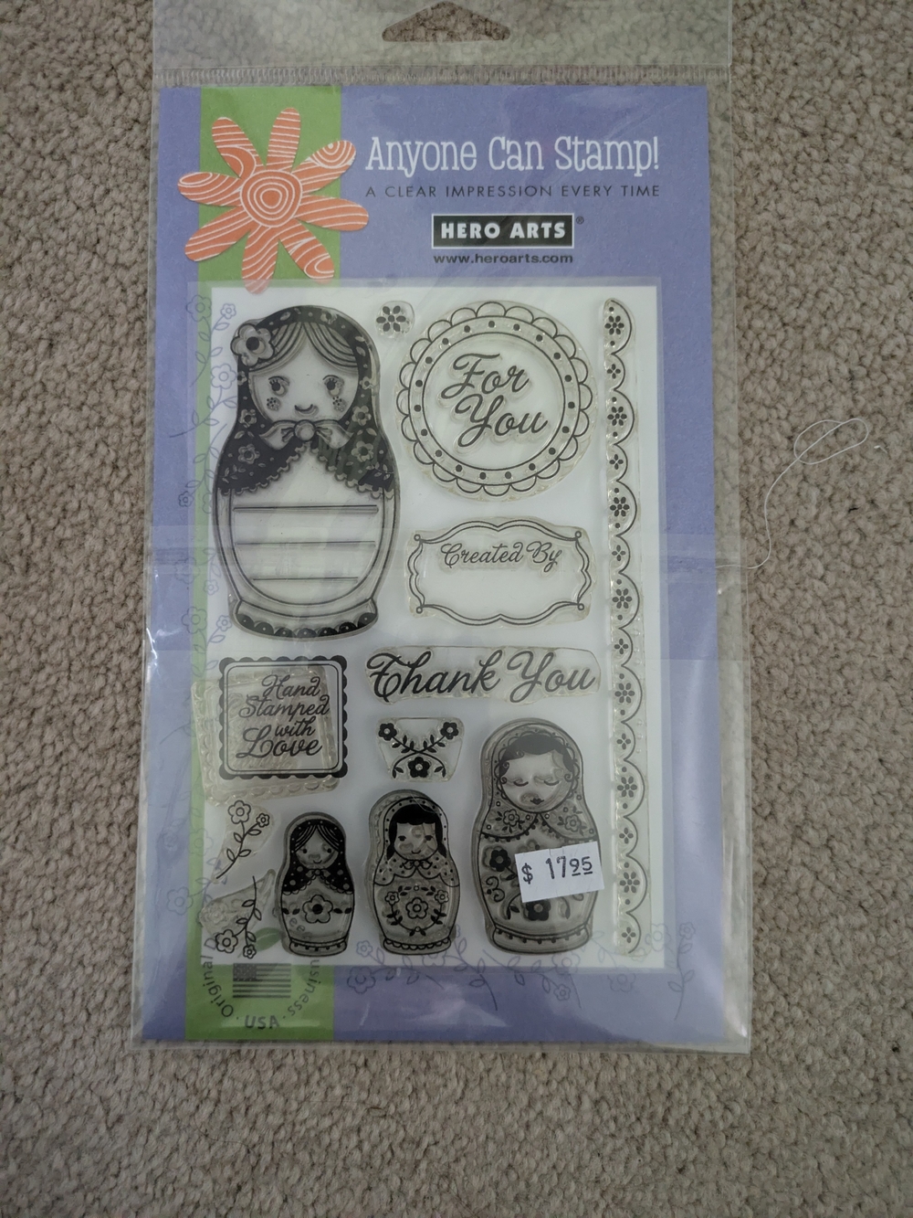 Anyone Can Stamp! Clear Stamp Set – Purple and Green